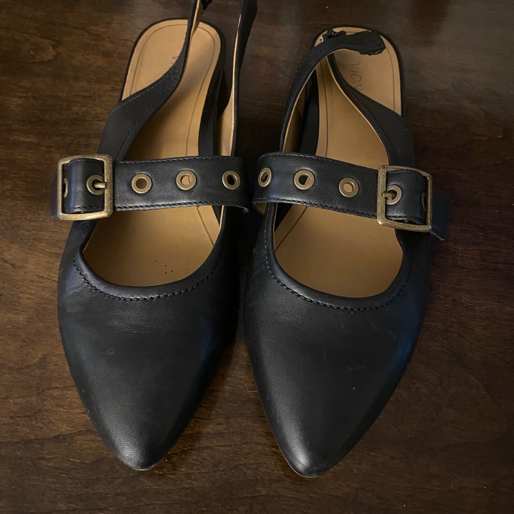 Vionic Elena Black Flat Slingback - image 1
